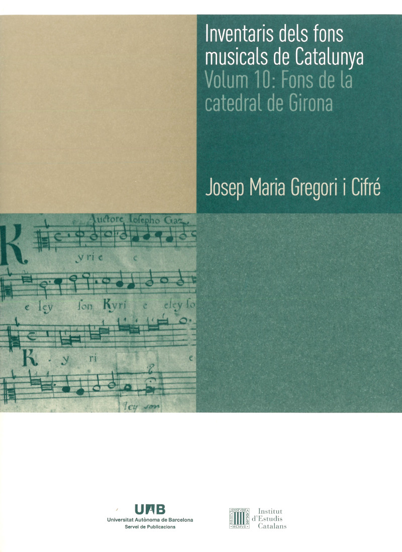 Catàleg del fons musical de la Catedral de Girona